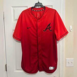 Nike Atlanta Braves Baseball Jersey, Nike Baseball, XXL, Red, Atlanta Braves